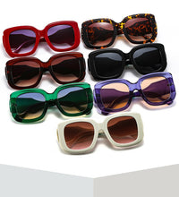 Load image into Gallery viewer, Fashion Oversized Square Sunglasses Women Vintage Gradient Eyewear Men Trending Green Purple Sun Glasses Shades UV400