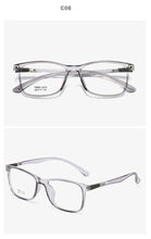 Load image into Gallery viewer, Transparent Jelly Color Square Computer Glasses Frame Ultralight TR90 Clear Mirror Literary Prescription Eyeglasses Women Men