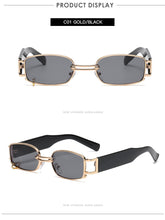 Load image into Gallery viewer, Rectangle Sunglasses Women Hip Hop Steampunk Sun Glasses Punk Metal Iron Hoop Square Eyeglasses UV400 Oculos