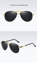 Load image into Gallery viewer, Luxury Brand  Polarized Sunglasses Men Women Gradient Lens Alloy metal frame Round Sun glasses Pilot Driving