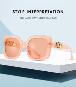 2022 New Fashion Oversized  Sunglasses Women Luxury Brand Designer Big Frame Gradient Square Sun Glasses For Female UV400