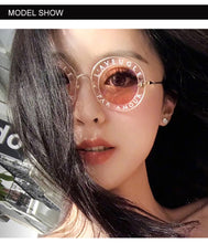 Load image into Gallery viewer, Retro Round Sunglasses Women Luxury Brand Designer Bee Frame Circle Sun Glasses Fashion Female Eyewear Oculos De Sol