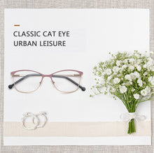 Load image into Gallery viewer, Metal Women Glasses Frames Optical Prescription Glasses Frame Clear lens Eyewear Pink Eyeglasses Frame