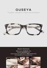 Load image into Gallery viewer, Acetate Women&#39;s Glasses Frame Men&#39;s Transparent Eyeglasses Optical Myopia Fashion Spectacle Frame Glasses Without Degree
