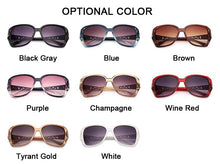Carica l'immagine nel visualizzatore di Gallery, Occhiali da sole quadrati alla moda da donna di marca di lusso grandi occhiali da sole viola tonalità di specchio femminili signore Oculos De Sol Feminino 