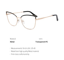 Load image into Gallery viewer, Optical Glasses Frame Women New Fashion Vintage Cat Eye Prescription Eyeglasses Women Myopia Spectacle Eyewear MG3574