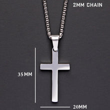 Load image into Gallery viewer, 2020 Fashion New Classic Cross Men Necklace  Stainless Steel Chain Pendant Necklace For Men Jewelry Gift