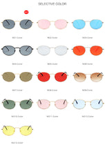 Load image into Gallery viewer, Oval Women Sunglasses Glasses Luxury Brand Clear Sunglasses Trendy Eyeglasses Alloy Adult Spectacles Black Eyewear