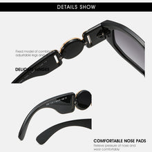 Load image into Gallery viewer, Fashion  luxury sunglasses women Personalized Metal Avatar Decorative Men Sunglasses Small Frame Women Sun glasses UV400