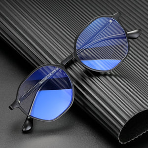 Round Blue Light Blocking Computer Glasses Women Men Ultralight Fashion Optical Myopia Eyeglasses Frames Female UV400