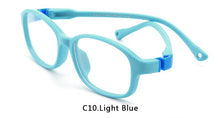 Load image into Gallery viewer, Square Unisex TR90 Flexible Ultralight Glasses Frame Kids Optical Clear Silicone Eyeglasses Boy Girls UV400