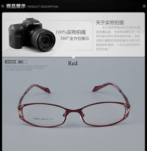 BCLEAR Women Prescription Optical Eyeglasses Frames with Golden Hollow Out Eyeglasses Frame With Flower Female Spectacle Eyewear