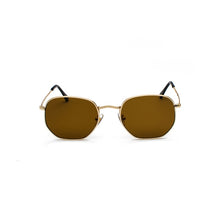 Load image into Gallery viewer, New Vintage Gold Sunglasses Men Square Metal Frame Silver Brown Black Small Sun Glasses Female Unisex Summer Style Shades