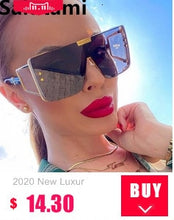 Load image into Gallery viewer, Rimless Alloy Small Square Sunglasses For Women Vintage Ins Hot Gradient Clear Sun Glasses Female Uv400 Shades Hip Hop Eyewear