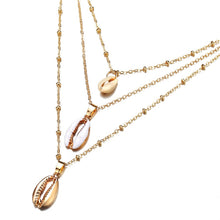 Load image into Gallery viewer, IF YOU Boho Coin Shell Rose Pendant Necklace For Girl Moon Crystal Choker Necklaces Women Beach 2020 Fashion Statement  Jewelry