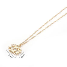 Load image into Gallery viewer, 2020 New Fashion Ladies Chic Gold Chain Colorful Rhinestone Filled Evil Eye Coin Necklaces For Women Bohemian Gold Necklaces