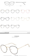 Load image into Gallery viewer, 2022 Glasses Frame Women Luxury Round Eyeglasses Frames Vintage Brand Designer Blue Light Eyewear Gafas De Mujer