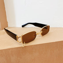 Load image into Gallery viewer, Ins Popular Fashion Small Rectangle Women Luxury Sunglasses Brand Designer Vintage Punk Men Sun Glasses Shades UV400