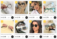 Load image into Gallery viewer, 2022 Glasses Frame Women Luxury Round Eyeglasses Frames Vintage Brand Designer Blue Light Eyewear Gafas De Mujer