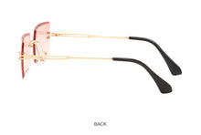 Carica l'immagine nel visualizzatore di Gallery, New Fashion Rimless Sunglasses Women Small Square Sun glasses Luxury Brand Design Metal Sunglass UV400 Shades Eyewear
