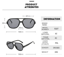 Carica l'immagine nel visualizzatore di Gallery, Luxury Sunglasses Women Classic Yellow Lens Square Sun Glasses Female Vintage Round Sunglass Goggles Lady Outdoor Beach Eyewear