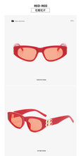 Load image into Gallery viewer, rectangle sunglasses women men BB high quality brand designer green tea leopard small sun glasses oculos de sol