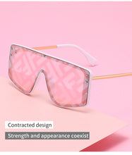 Load image into Gallery viewer, Oversized butterfly Sunglasses Women 2022 Luxury Brand Fashion Flat Red Black Clear Lens One Piece Men Gafas Shade Mirror UV400