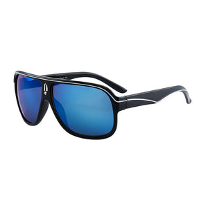 Retro Reflective Metal PC Women Fashion Square Large Frame Colorful Sports Sunglasses Men Versatile Big Motion Sunglasses