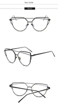 Load image into Gallery viewer, Cateye Glasses For Women 2022 Optical Eyewear Metal Frame Eyeglasses Retro Okulary Women Luxury Blue Light Gafas De Mujer