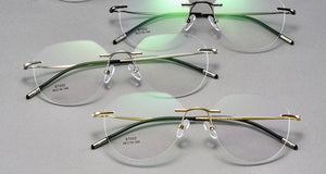 Ultralight Titanium Alloy Rimless Men Glasses Frame Square Eyeglasses Myopia Prescription Frames For Women Optical Eye Glass
