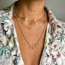 Load image into Gallery viewer, 2020 Collier New Necklace Multi-layer Moon Stainless Steel Disc Tassel Pendant Female Necklace Jewelry Collar