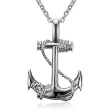 Load image into Gallery viewer, New Fashion Arrow Necklace for Men Black Metal Punk POP Cross Pendant Necklace Trendy Simple Chain Jewelry Gift collar hombre