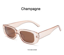 Carica l&#39;immagine nel visualizzatore di Gallery, 2022 Occhiali da sole quadrati Donna Luxury Brand Viaggi Piccolo rettangolo Occhiali da sole Moda femminile Retro Lunette De Soleil Femme 