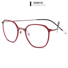 Load image into Gallery viewer, Gmei Optical Ultralight Beta Titanium Flexible Glasses Frame Women Square Prescription Eyeglasses Myopia Optical Frames M19001