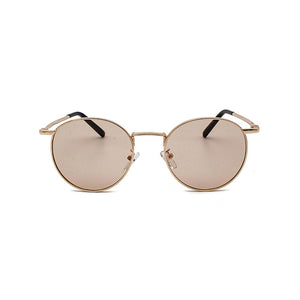 Fashion Clear Lens Metal Frame Sunglasses Retro Woman Glasses  Male Sun Glasses Round Gold UV400 Birthday Gift Items