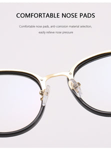 Women Metal Legs Computer Glasses Frame Brand Anti Blue Light Round Eyewear Blocking Glasses Fashion Optical Spectacle Eyeglass