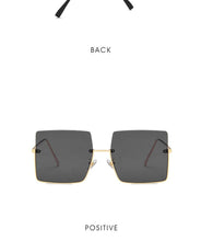 Load image into Gallery viewer, 2022 Sunglasses Women Luxury Sun Glasses For Women Glasses Retro Brand Square Sunglasses Women Metal Half Frame Eyewear