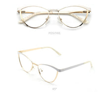 Load image into Gallery viewer, Decorative Eyeglasses Frame For Women Fake Glasses Women Retro Fashion Cat Eye Optical Prescription Glasses For Myopia