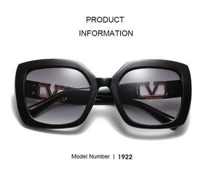 2022 New Fashion Oversized  Sunglasses Women Luxury Brand Designer Big Frame Gradient Square Sun Glasses For Female UV400