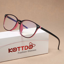 Load image into Gallery viewer, Plastic Vintage Eyeglasses Oval Myopia Blue Light Glasses Clear optical Computer Women Men Anti Blue Ray Glasses Frame