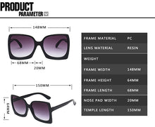 Load image into Gallery viewer, 2022 Big Frame Fashion Oversized Sunglasses Women Brand Designer Plastic Female Gradient Sun Glasses gafas de sol mujer UV400