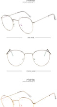 Load image into Gallery viewer, 2022 Glasses Frame Women Luxury Round Eyeglasses Frames Vintage Brand Designer Okulary Blue Light Eyewear Gafas De Mujer