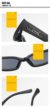 Load image into Gallery viewer, 2022 Luxury Italy  Designer  Lady Square Sunglasses Women Vintage Transparent yellow blue Sun Glasses For Female UV400