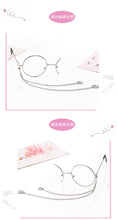 Load image into Gallery viewer, Lolita retro half-frame gear monocle student secondary element personalized glasses