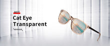 Load image into Gallery viewer, Sunglasses Women Rectangle Frame Transparent Brand Designer Retro Sun Glasses Unisex Square Brown UV400 AE0664