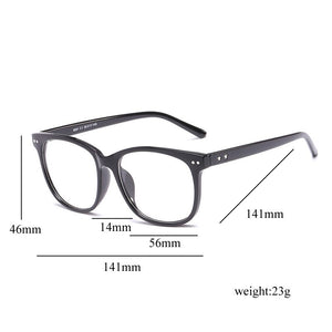 Retro Transparent Clear Lens Eyeglasses Fake Optical Eye Glasses Frames For Women Fashion Myopia Square Spectacles Eyewear
