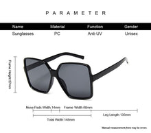 Load image into Gallery viewer, Newest Square Elegant Sunglasses Women Luxury Brand Designer Italy Sun Glasses Female Ladies Vintage Shades Eyewear