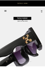 Load image into Gallery viewer, D&amp;T 2022 New Fashion Rectangle Sunglasses Women Men Brand Designer Distinctive Incomplete Style Gradients Lens PC Frame UV400