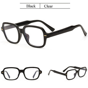 Fashion Unisex Square Sunglasses Men Women Fashion Small Frame Yellow Sunglasses Female Retro Rivet Glasses UV400
