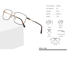 Load image into Gallery viewer, Retro Square Optical Men Prescription Eyewear Without Diopter Spectacle Frames Women‘s Vintage Glasses Stylish Eyeglass Metal